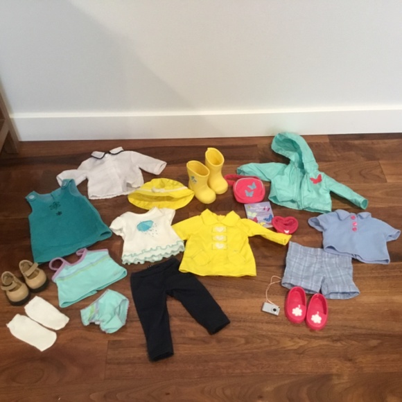 Our Generation 18” Doll 3 Outfit Lot-Rainy Day, Butterfly Catcher & Scho… - Picture 3 of 3